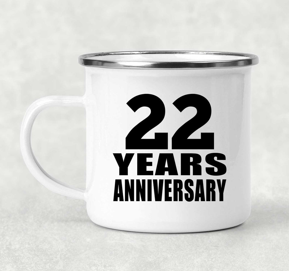 22nd Anniversary 22 Years - 12oz Camping Mug