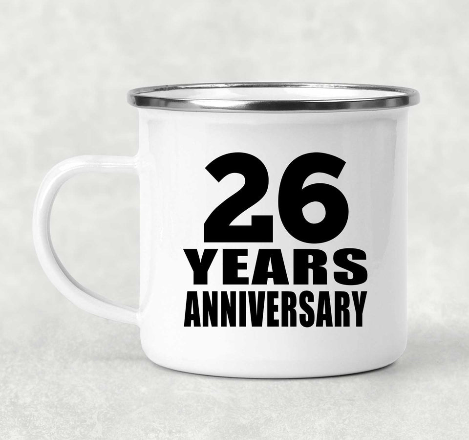 26th Anniversary 26 Years - 12oz Camping Mug
