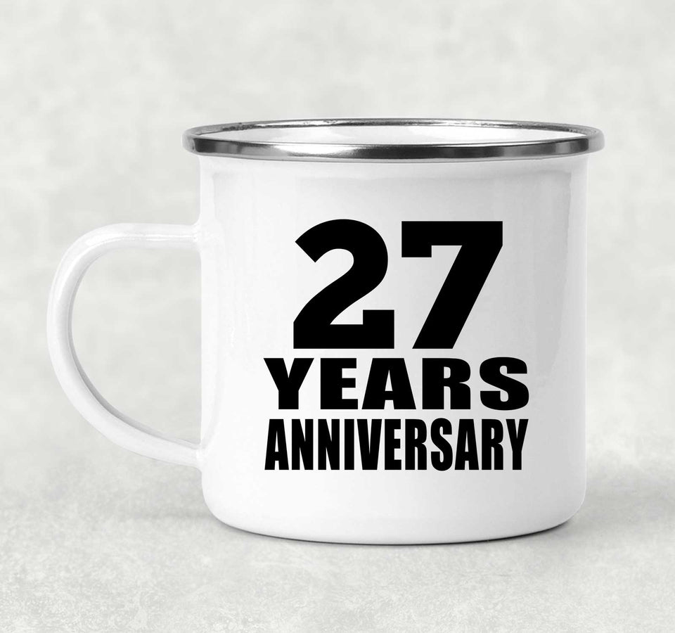 27th Anniversary 27 Years - 12oz Camping Mug