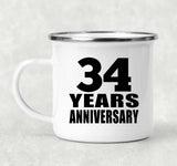 34th Anniversary 34 Years - 12oz Camping Mug