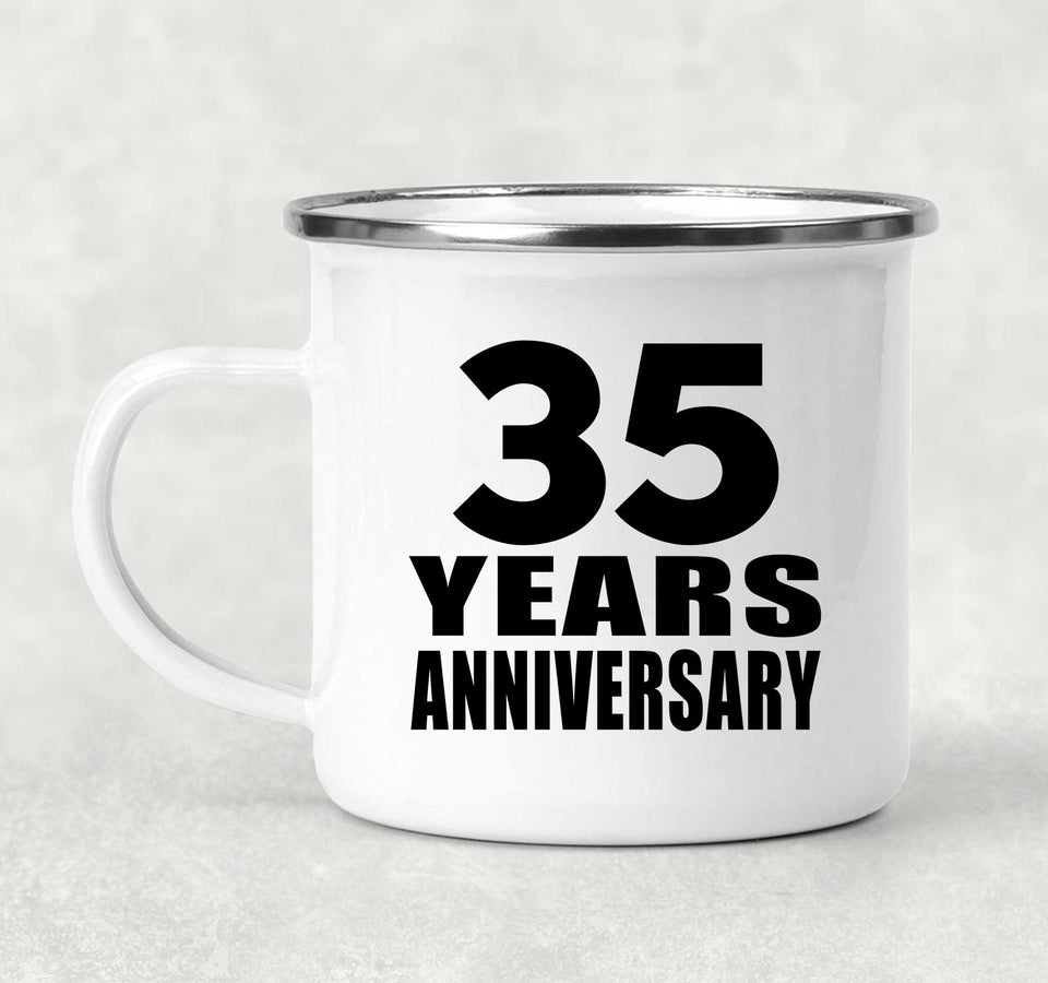 35th Anniversary 35 Years - 12oz Camping Mug