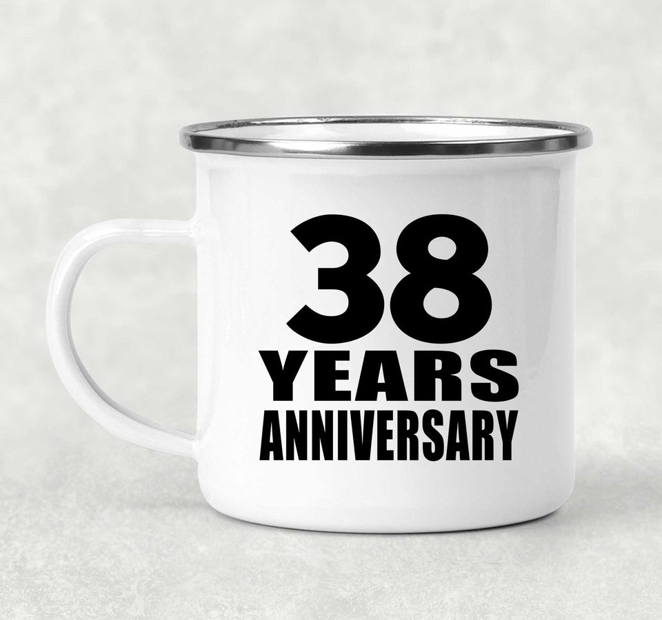 38th Anniversary 38 Years - 12oz Camping Mug