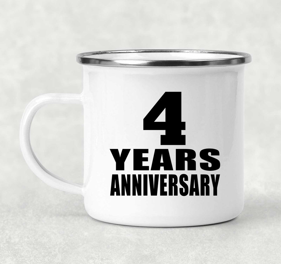 4th Anniversary 4 Years - 12oz Camping Mug