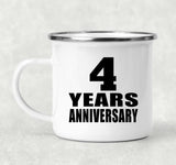 4th Anniversary 4 Years - 12oz Camping Mug