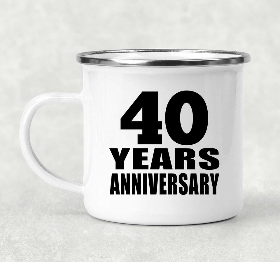 40th Anniversary 40 Years - 12oz Camping Mug
