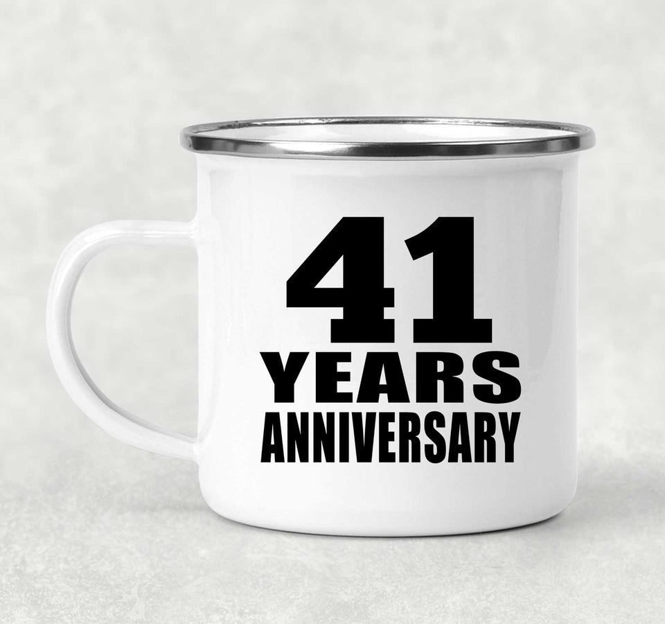 41st Anniversary 41 Years - 12oz Camping Mug