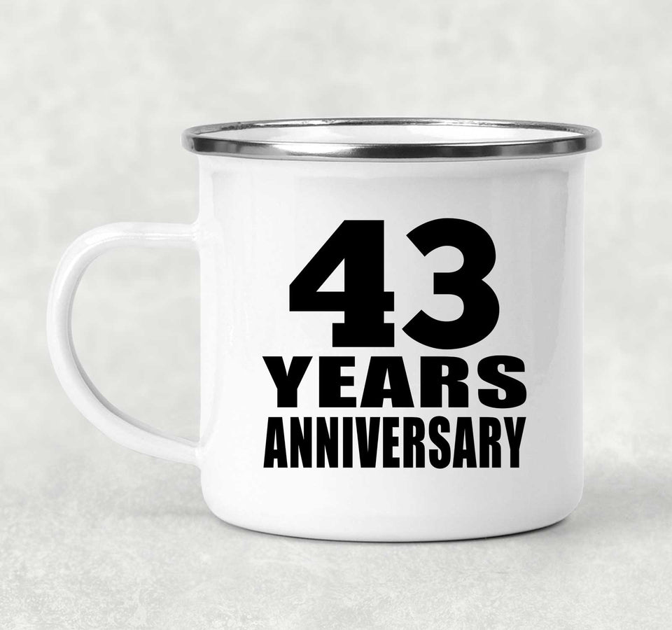 43rd Anniversary 43 Years - 12oz Camping Mug