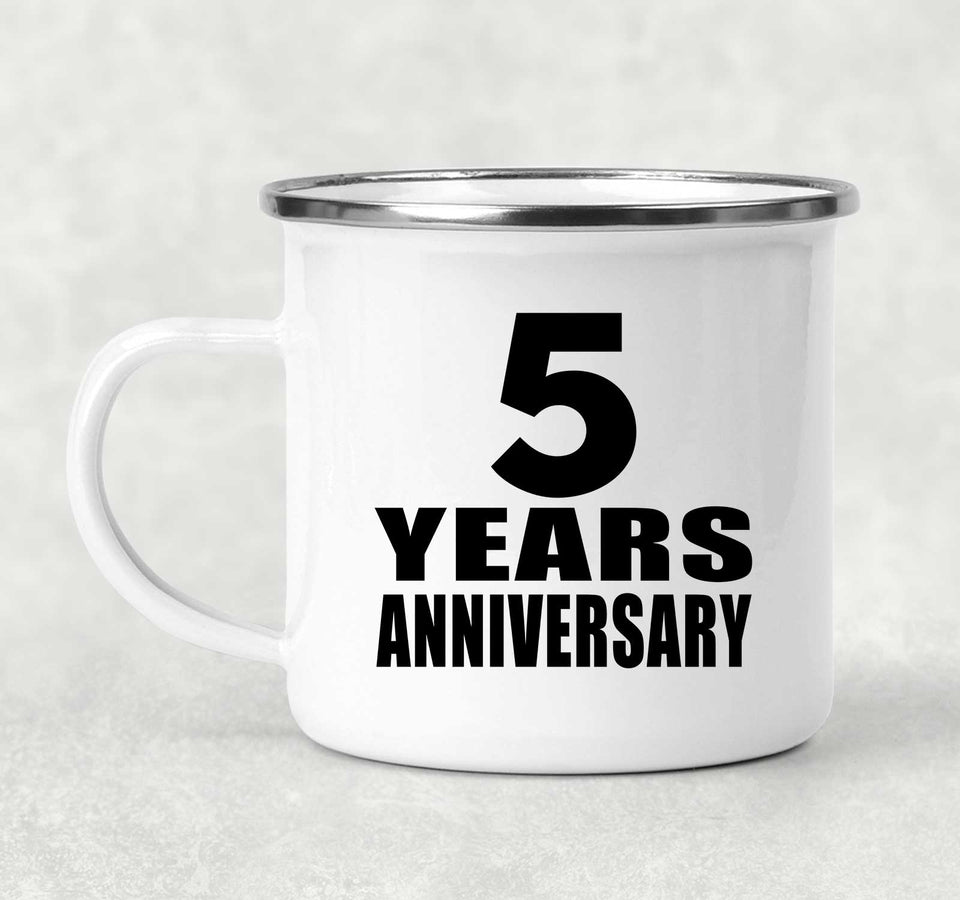 5th Anniversary 5 Years - 12oz Camping Mug