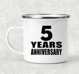 5th Anniversary 5 Years - 12oz Camping Mug