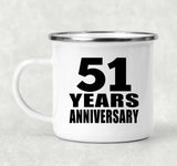 51st Anniversary 51 Years - 12oz Camping Mug