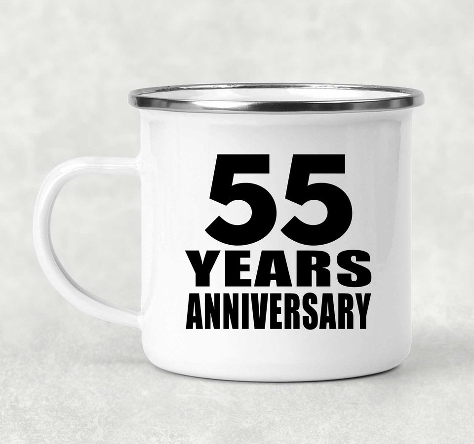 55th Anniversary 55 Years - 12oz Camping Mug