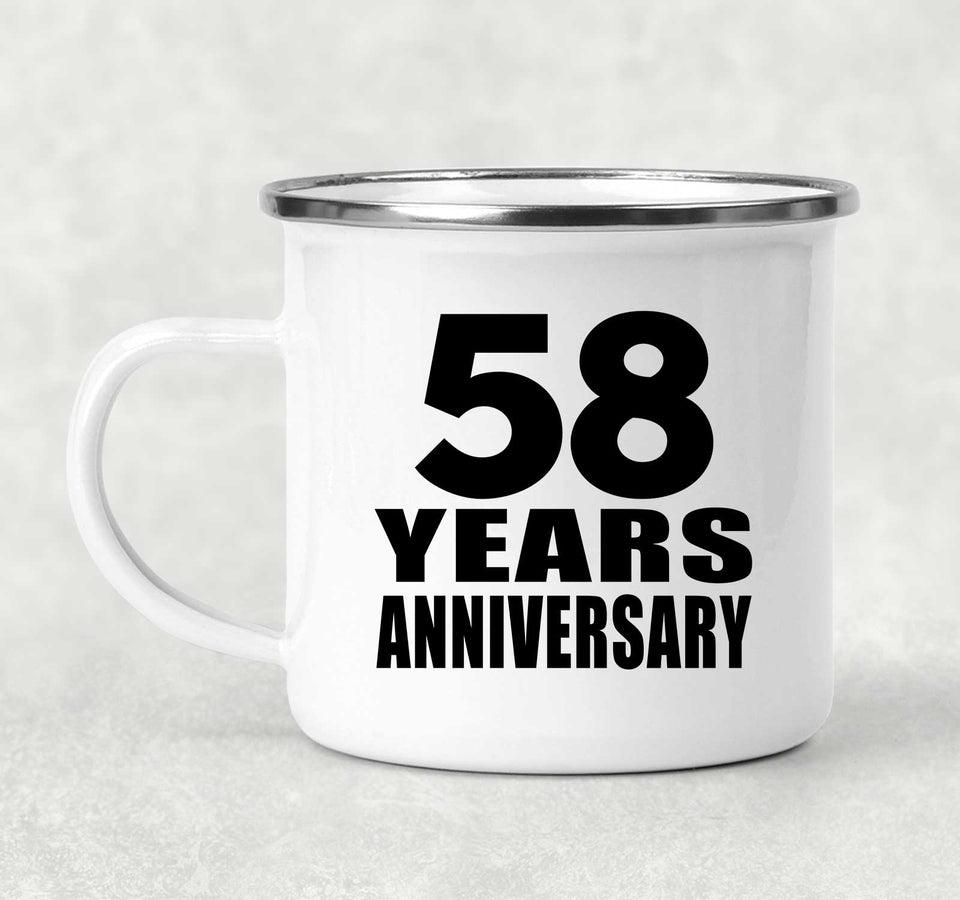 58th Anniversary 58 Years - 12oz Camping Mug