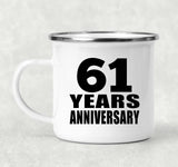 61st Anniversary 61 Years - 12oz Camping Mug