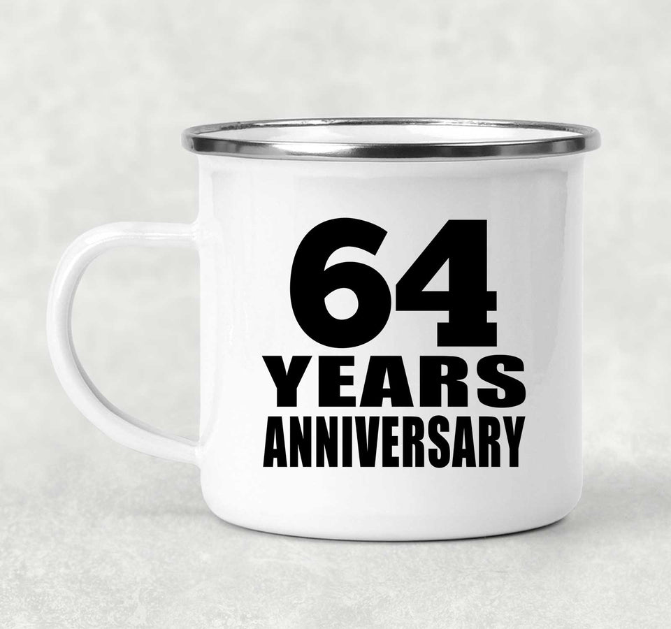 64th Anniversary 64 Years - 12oz Camping Mug
