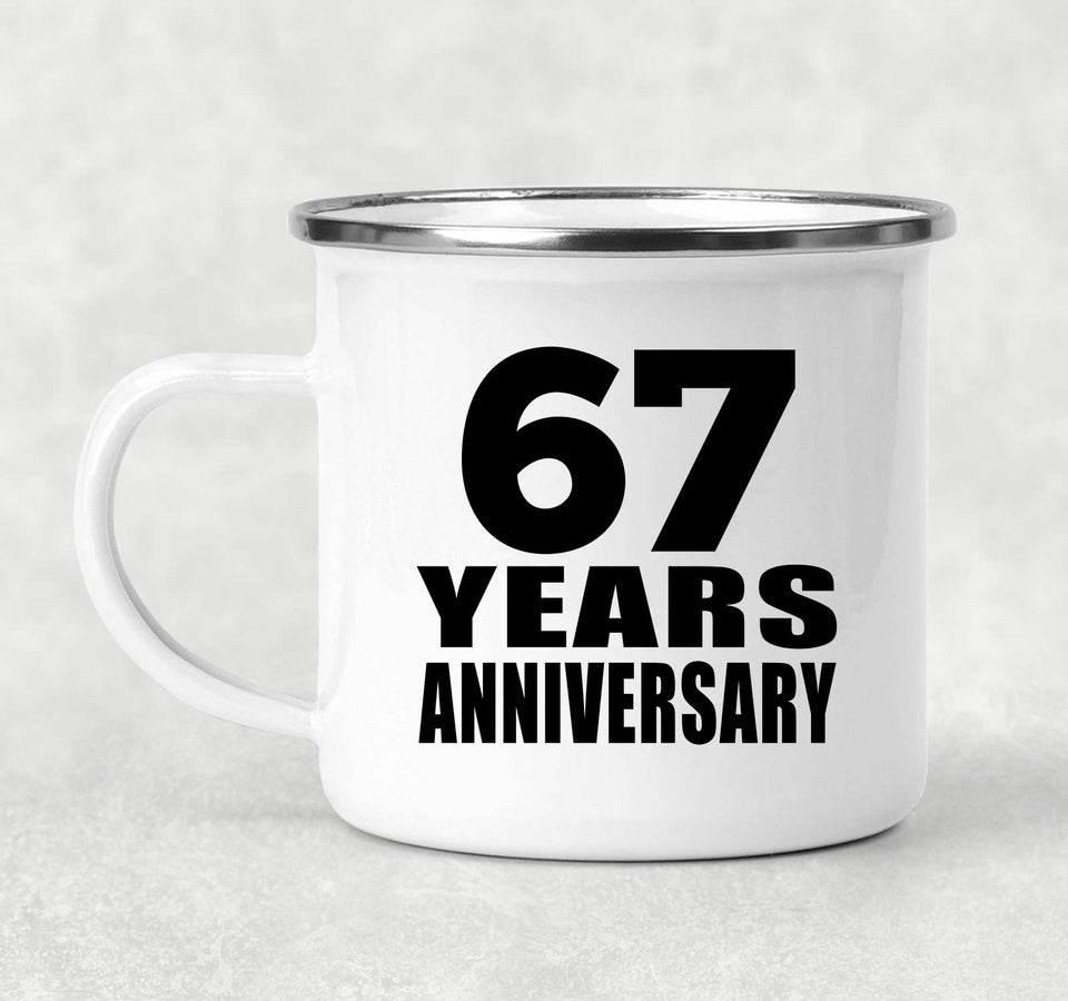 67th Anniversary 67 Years - 12oz Camping Mug
