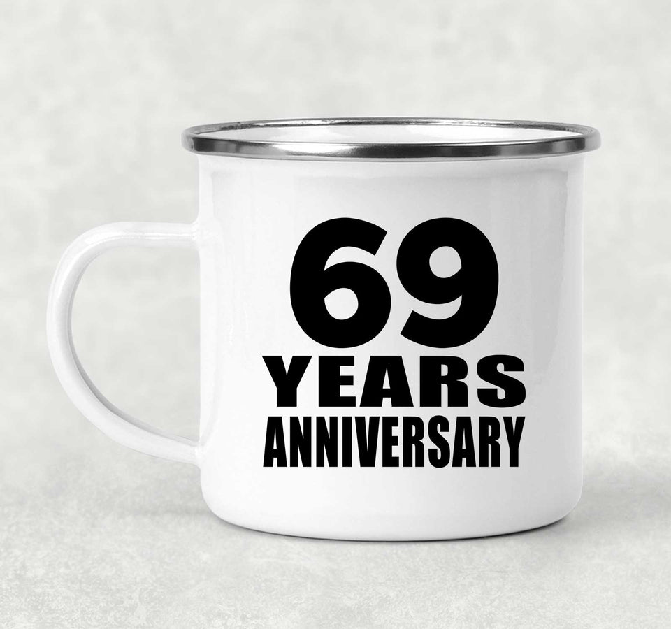 69th Anniversary 69 Years - 12oz Camping Mug