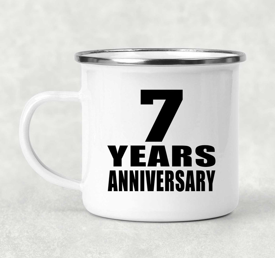 7th Anniversary 7 Years - 12oz Camping Mug