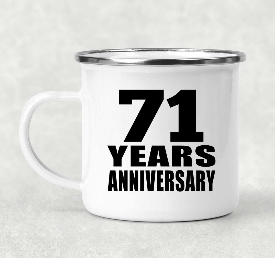 71st Anniversary 71 Years - 12oz Camping Mug