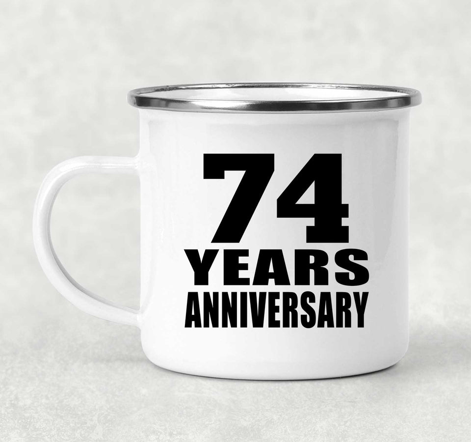 74th Anniversary 74 Years - 12oz Camping Mug
