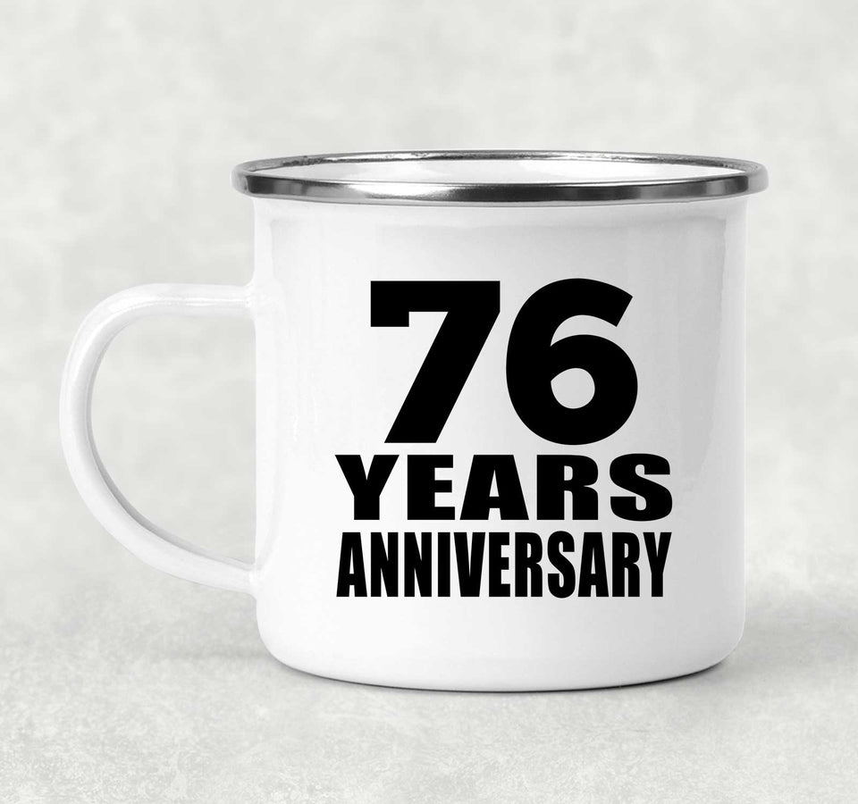 76th Anniversary 76 Years - 12oz Camping Mug