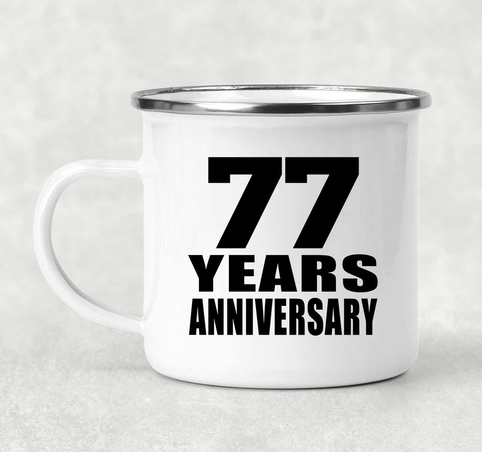 77th Anniversary 77 Years - 12oz Camping Mug