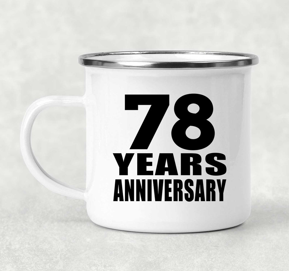 78th Anniversary 78 Years - 12oz Camping Mug