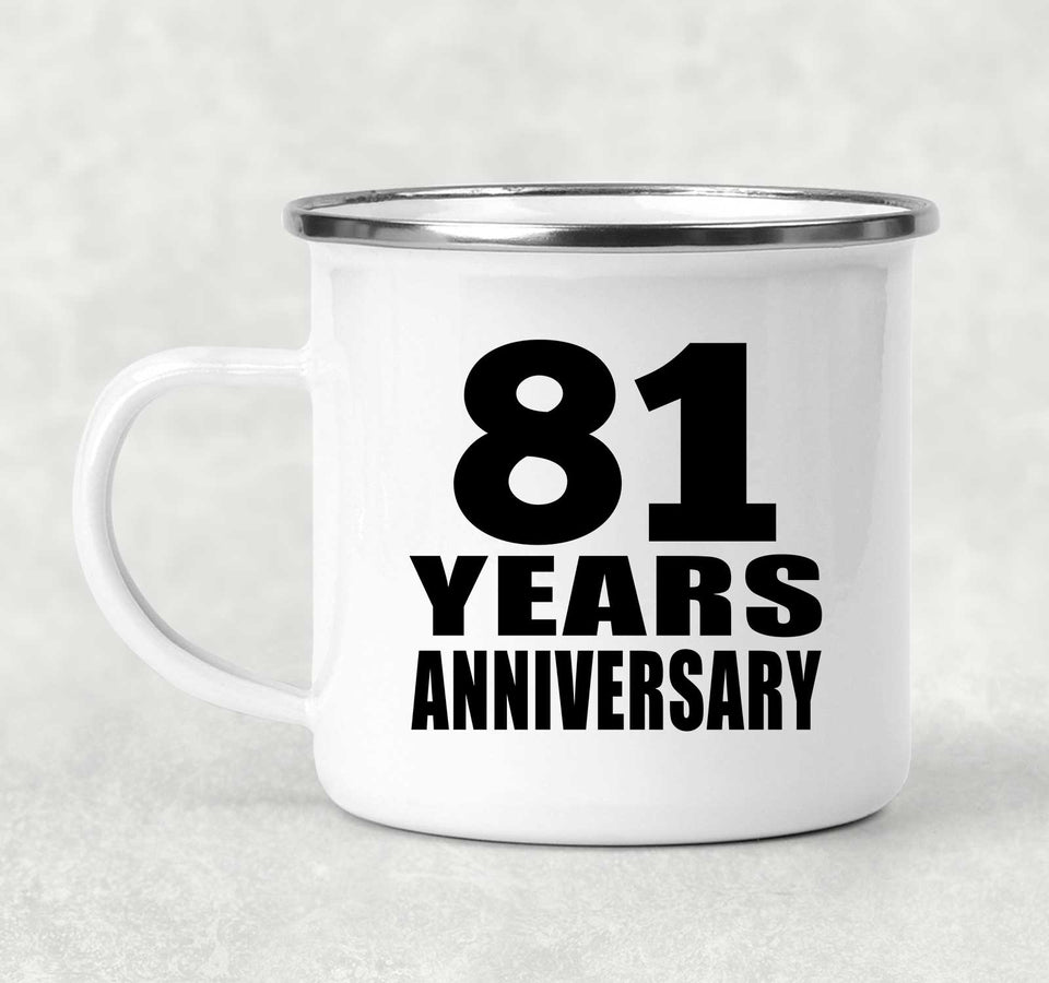 81st Anniversary 81 Years - 12oz Camping Mug