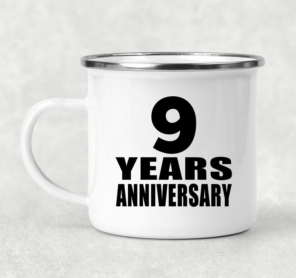 9th Anniversary 9 Years - 12oz Camping Mug