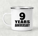 9th Anniversary 9 Years - 12oz Camping Mug