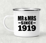 105th Anniversary Mr & Mrs Since 1919 - 12oz Camping Mug