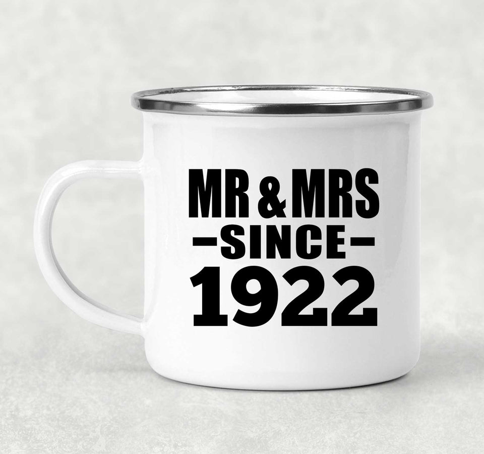 102nd Anniversary Mr & Mrs Since 1922 - 12oz Camping Mug