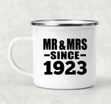 101st Anniversary Mr & Mrs Since 1923 - 12oz Camping Mug