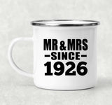 98th Anniversary Mr & Mrs Since 1926 - 12oz Camping Mug
