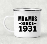 93rd Anniversary Mr & Mrs Since 1931 - 12oz Camping Mug