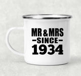 90th Anniversary Mr & Mrs Since 1934 - 12oz Camping Mug