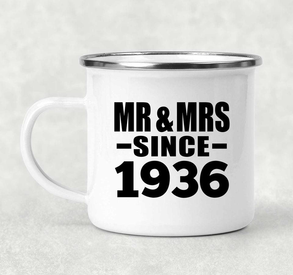 88th Anniversary Mr & Mrs Since 1936 - 12oz Camping Mug