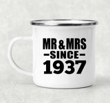 87th Anniversary Mr & Mrs Since 1937 - 12oz Camping Mug