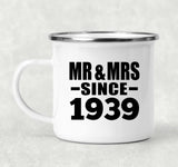 85th Anniversary Mr & Mrs Since 1939 - 12oz Camping Mug