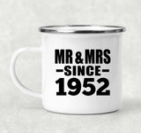 72nd Anniversary Mr & Mrs Since 1952 - 12oz Camping Mug