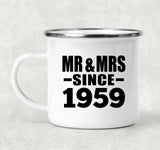 65th Anniversary Mr & Mrs Since 1959 - 12oz Camping Mug