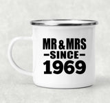 55th Anniversary Mr & Mrs Since 1969 - 12oz Camping Mug