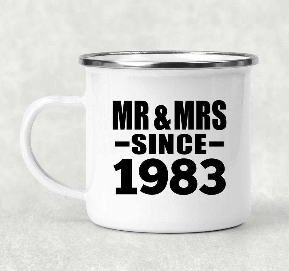 41st Anniversary Mr & Mrs Since 1983 - 12oz Camping Mug