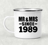 35th Anniversary Mr & Mrs Since 1989 - 12oz Camping Mug