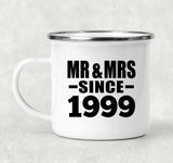 25th Anniversary Mr & Mrs Since 1999 - 12oz Camping Mug