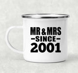 23rd Anniversary Mr & Mrs Since 2001 - 12oz Camping Mug