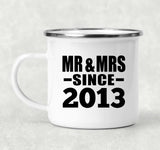 11th Anniversary Mr & Mrs Since 2013 - 12oz Camping Mug