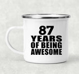 87th Birthday 87 Years Of Being Awesome - 12oz Camping Mug