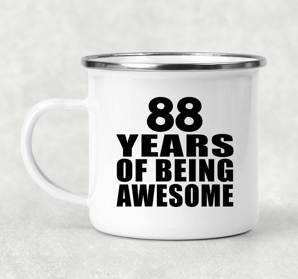 88th Birthday 88 Years Of Being Awesome - 12oz Camping Mug