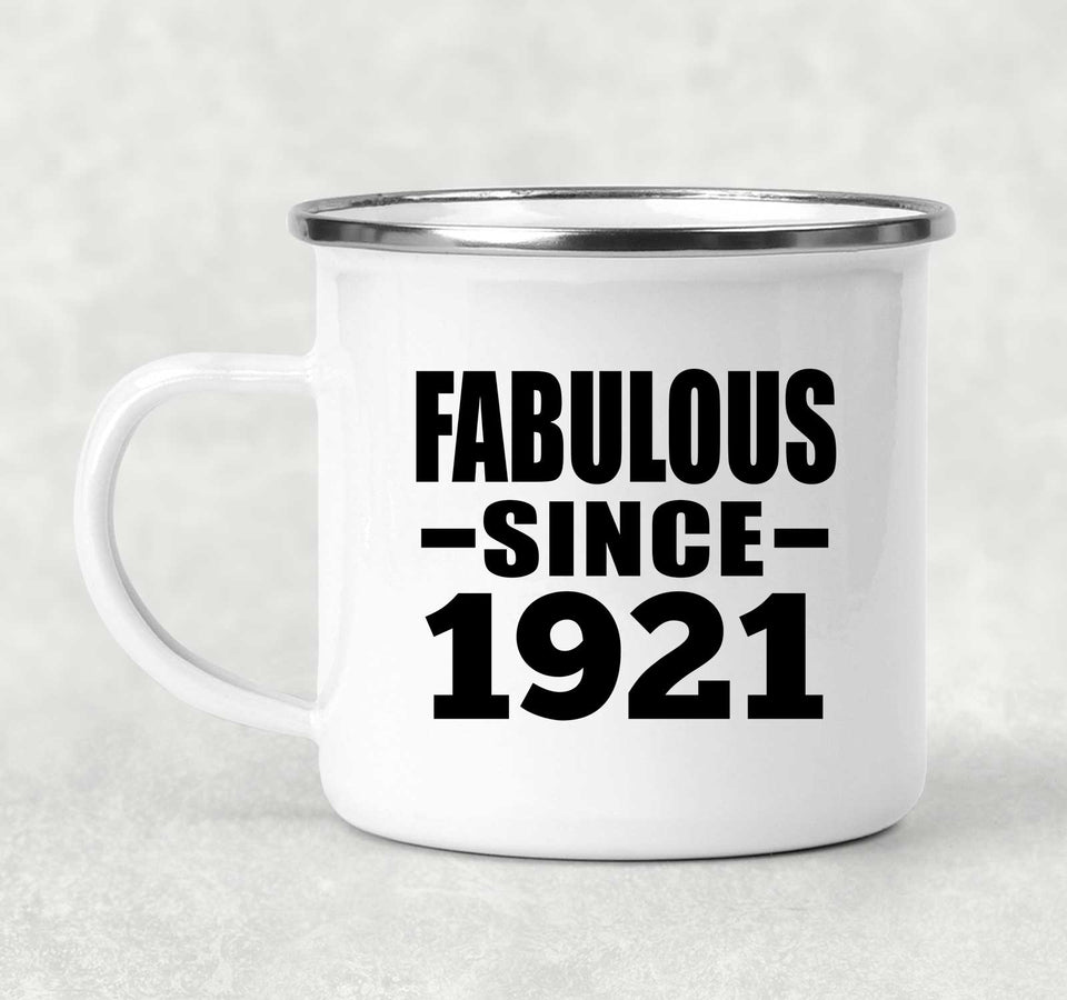 103rd Birthday Fabulous Since 1921 - 12oz Camping Mug