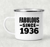 88th Birthday Fabulous Since 1936 - 12oz Camping Mug